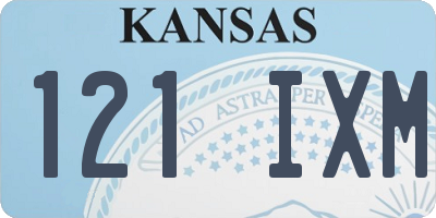 KS license plate 121IXM