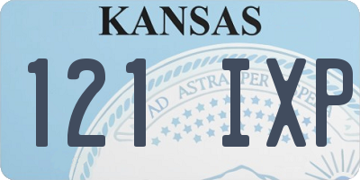 KS license plate 121IXP
