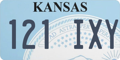 KS license plate 121IXY