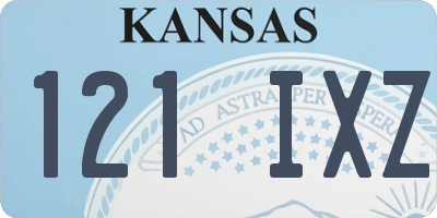 KS license plate 121IXZ