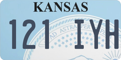 KS license plate 121IYH