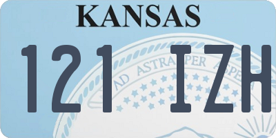 KS license plate 121IZH