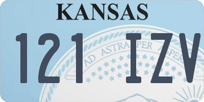 KS license plate 121IZV