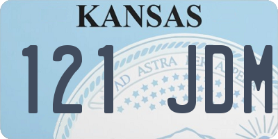 KS license plate 121JDM