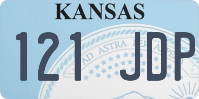 KS license plate 121JDP