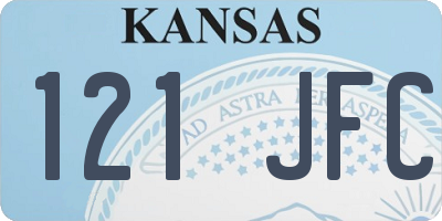 KS license plate 121JFC