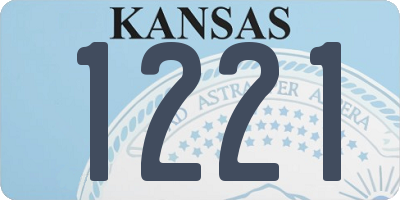 KS license plate 1221