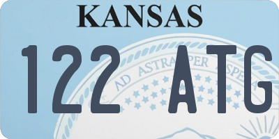 KS license plate 122ATG