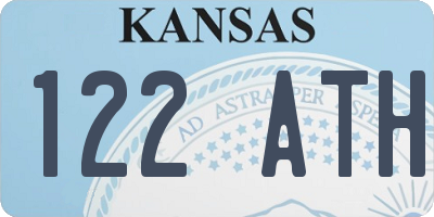 KS license plate 122ATH