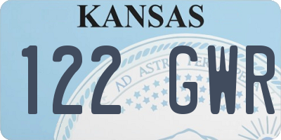 KS license plate 122GWR