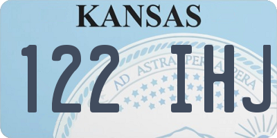 KS license plate 122IHJ