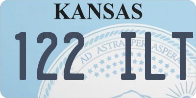 KS license plate 122ILT