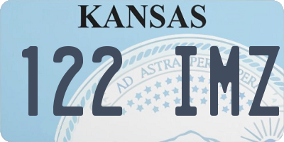KS license plate 122IMZ