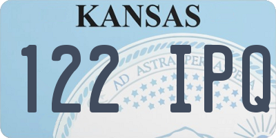 KS license plate 122IPQ