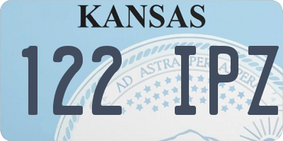 KS license plate 122IPZ