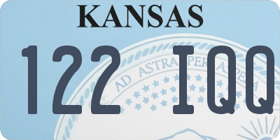 KS license plate 122IQQ