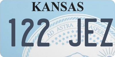 KS license plate 122JEZ