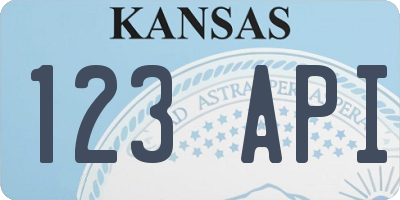 KS license plate 123API
