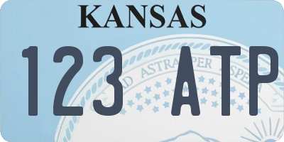 KS license plate 123ATP