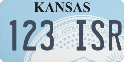 KS license plate 123ISR