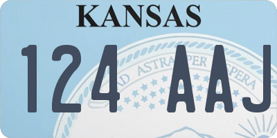 KS license plate 124AAJ