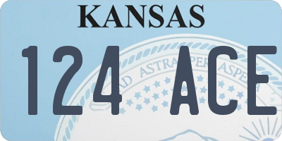 KS license plate 124ACE