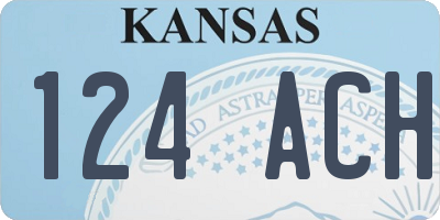 KS license plate 124ACH