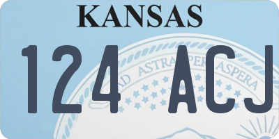 KS license plate 124ACJ