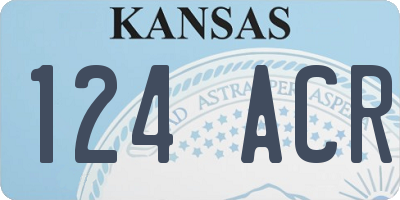 KS license plate 124ACR