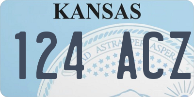 KS license plate 124ACZ