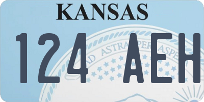 KS license plate 124AEH