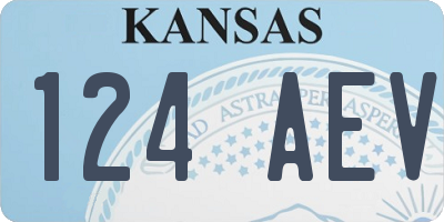 KS license plate 124AEV