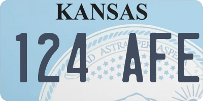 KS license plate 124AFE