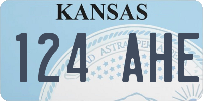 KS license plate 124AHE