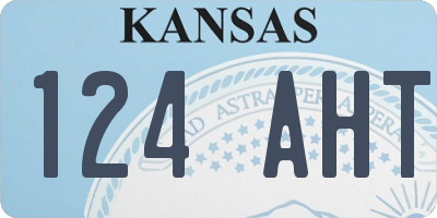 KS license plate 124AHT