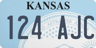 KS license plate 124AJC