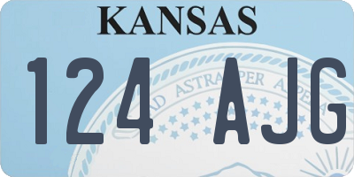 KS license plate 124AJG
