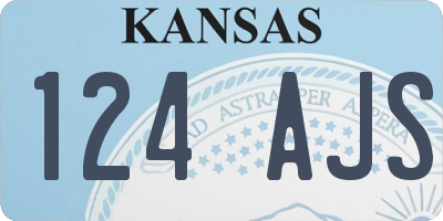 KS license plate 124AJS