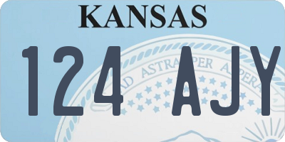KS license plate 124AJY