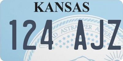 KS license plate 124AJZ