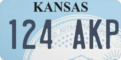 KS license plate 124AKP