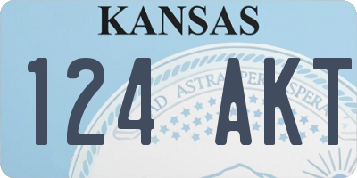 KS license plate 124AKT