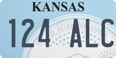 KS license plate 124ALC