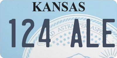 KS license plate 124ALE