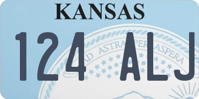 KS license plate 124ALJ