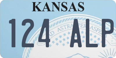 KS license plate 124ALP