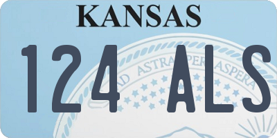 KS license plate 124ALS