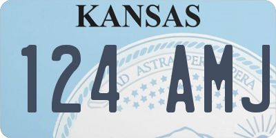 KS license plate 124AMJ