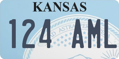 KS license plate 124AML
