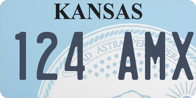 KS license plate 124AMX